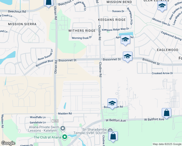 map of restaurants, bars, coffee shops, grocery stores, and more near 9626 Thomas Knob Trail in Richmond