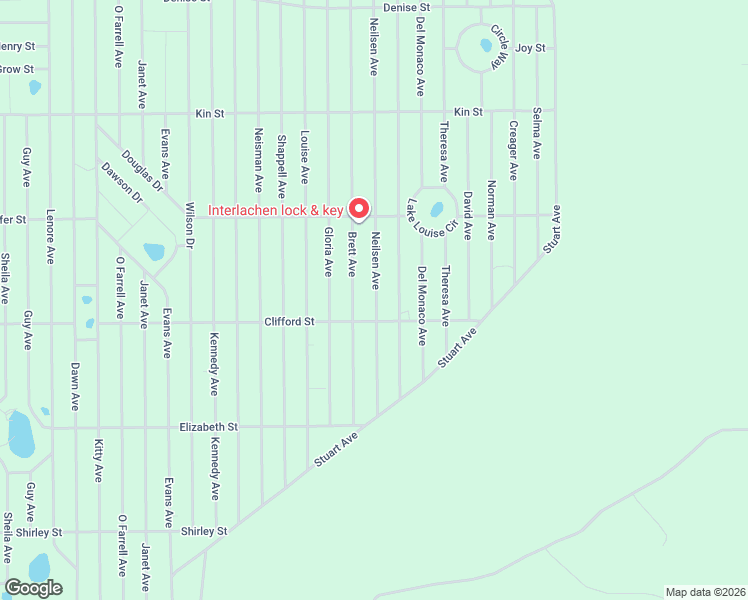 map of restaurants, bars, coffee shops, grocery stores, and more near 208 Neilsen Avenue in Interlachen