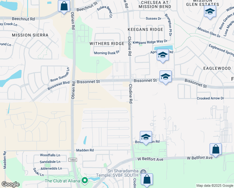 map of restaurants, bars, coffee shops, grocery stores, and more near 9626 Thomas Knob Trail in Richmond