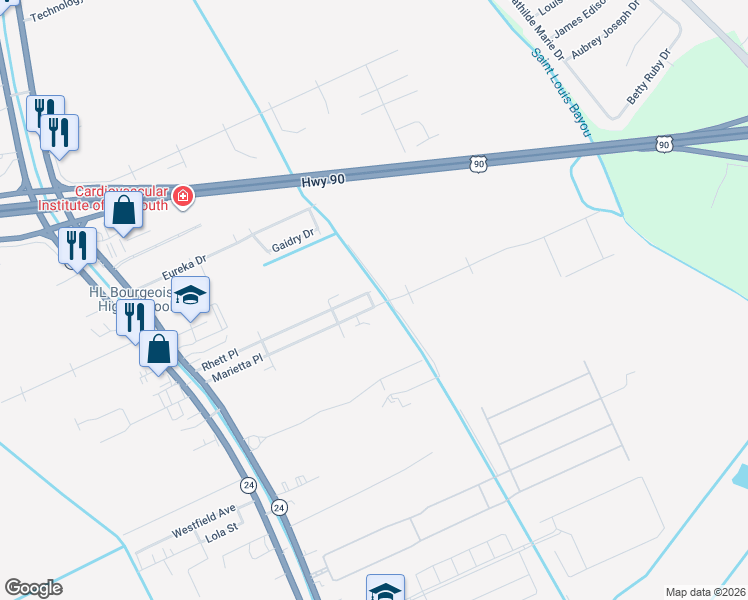 map of restaurants, bars, coffee shops, grocery stores, and more near 315 Marietta Place in Gray