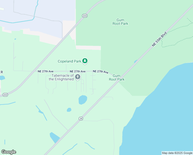 map of restaurants, bars, coffee shops, grocery stores, and more near 7215 Northeast 25th Place in Gainesville