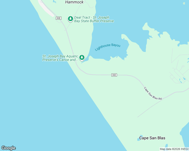 map of restaurants, bars, coffee shops, grocery stores, and more near Cape San Blas Road in Port St. Joe