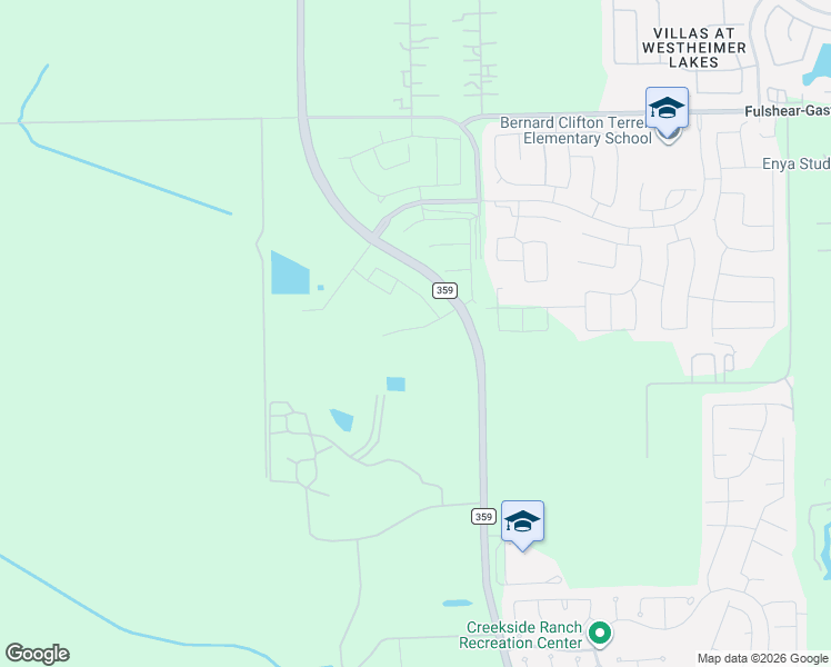 map of restaurants, bars, coffee shops, grocery stores, and more near 10427-10551 Farm to Market 359 in Richmond