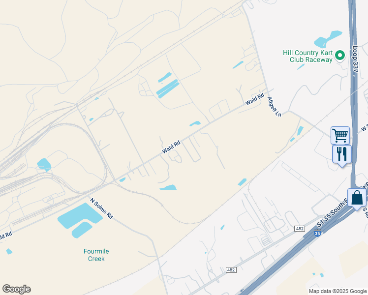 map of restaurants, bars, coffee shops, grocery stores, and more near 1993 Wald Road in New Braunfels