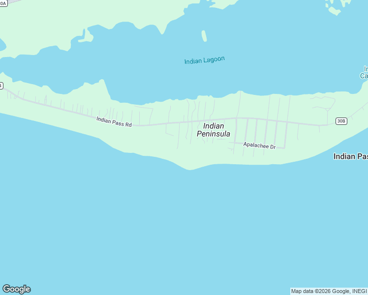 map of restaurants, bars, coffee shops, grocery stores, and more near 1510 Indian Pass Road in Port St. Joe