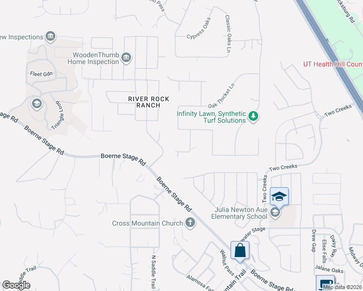 map of restaurants, bars, coffee shops, grocery stores, and more near 8602 Barn Swallow Drive in San Antonio