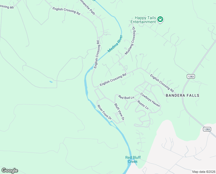 map of restaurants, bars, coffee shops, grocery stores, and more near 4262 English Crossing Road in Pipe Creek
