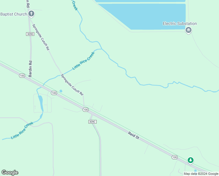 map of restaurants, bars, coffee shops, grocery stores, and more near Springside Cutoff Road in Palatka