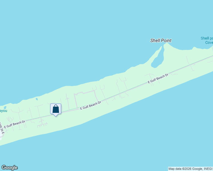 map of restaurants, bars, coffee shops, grocery stores, and more near 1503 East Gulf Beach Drive in Eastpoint