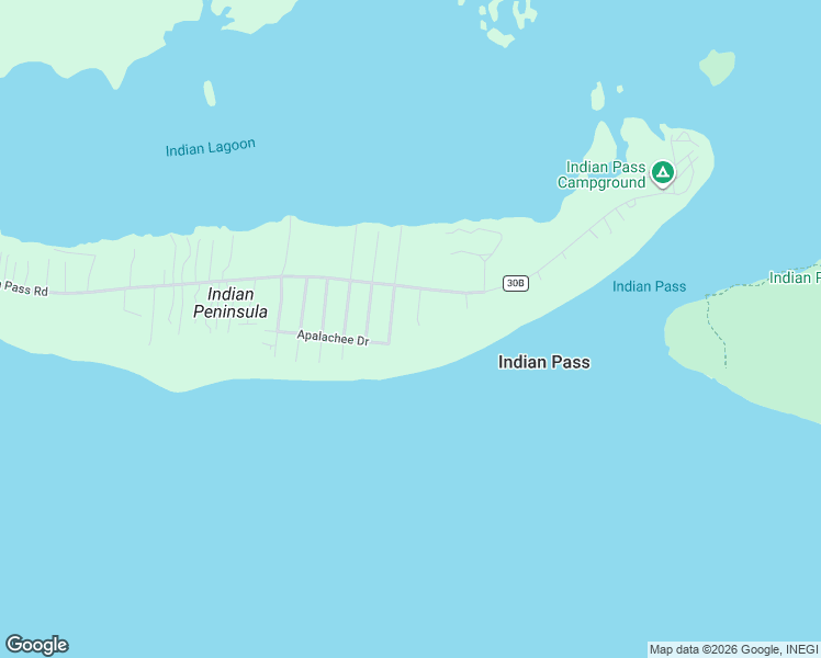 map of restaurants, bars, coffee shops, grocery stores, and more near 2244 Indian Pass Road in Port St. Joe