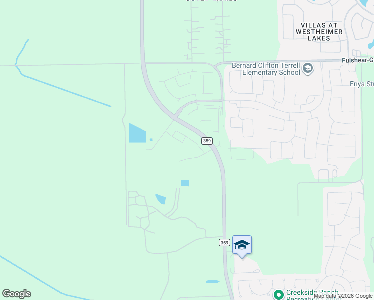 map of restaurants, bars, coffee shops, grocery stores, and more near 11015 Farm to Market 359 in Richmond