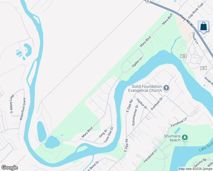 map of restaurants, bars, coffee shops, grocery stores, and more near 774 Julia Street in New Braunfels