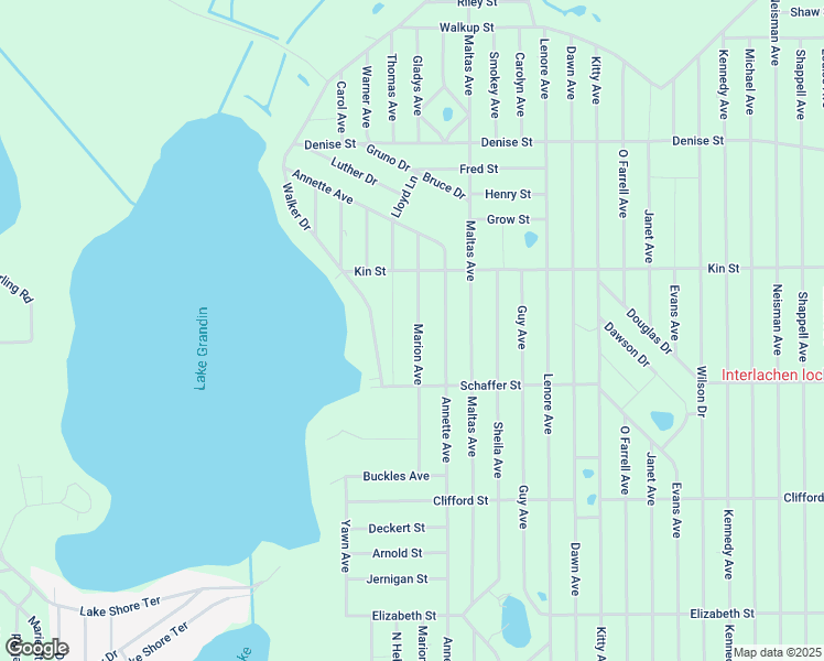 map of restaurants, bars, coffee shops, grocery stores, and more near 909 Marion Avenue in Interlachen