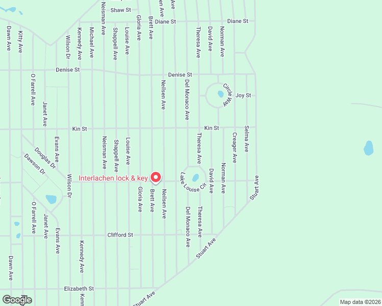 map of restaurants, bars, coffee shops, grocery stores, and more near 318 Del Monaco Avenue in Interlachen