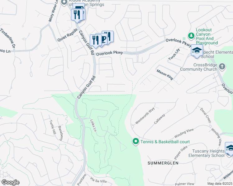 map of restaurants, bars, coffee shops, grocery stores, and more near 1342 Pinnacle Falls in San Antonio