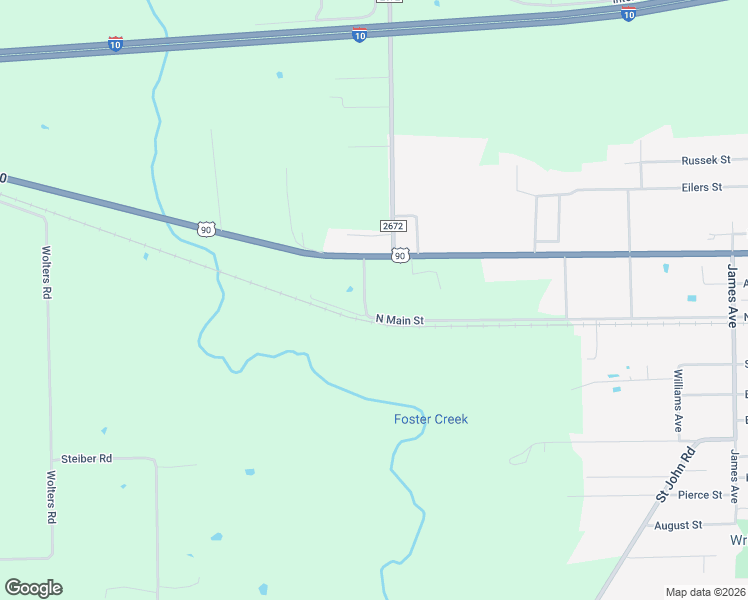 map of restaurants, bars, coffee shops, grocery stores, and more near 203 Old Highway 90 Loop in Schulenburg
