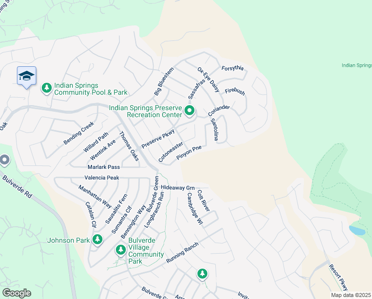 map of restaurants, bars, coffee shops, grocery stores, and more near 3643 Pinyon Pine in San Antonio
