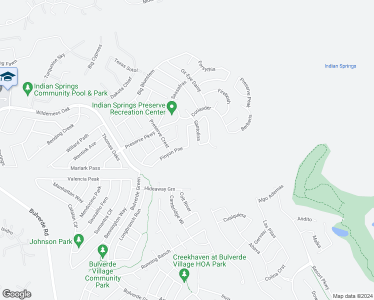 map of restaurants, bars, coffee shops, grocery stores, and more near 3730 Pinyon Pine in San Antonio