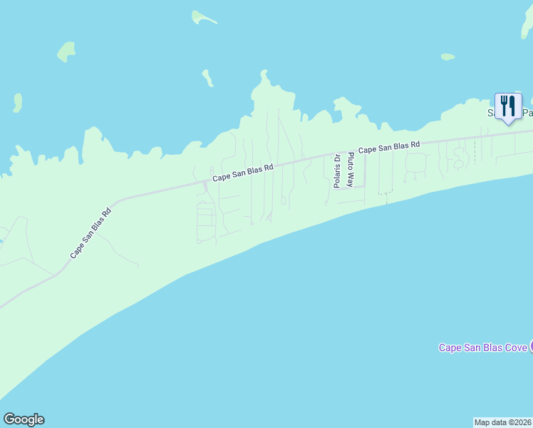 map of restaurants, bars, coffee shops, grocery stores, and more near 117 Mariners Lane in Port St. Joe