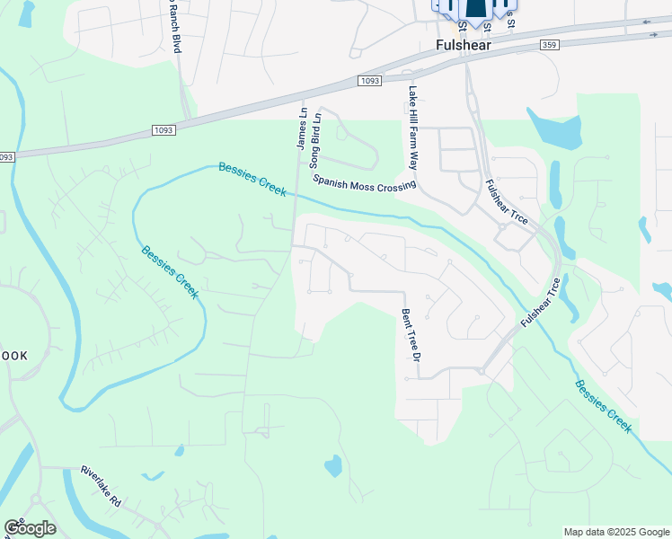 map of restaurants, bars, coffee shops, grocery stores, and more near 5126 Green Leaf Lane in Fulshear