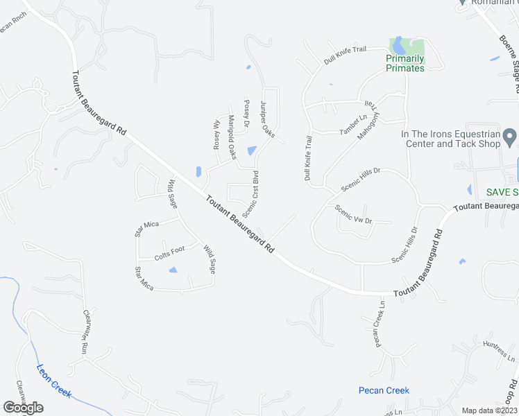 map of restaurants, bars, coffee shops, grocery stores, and more near 25420 Toutant Beauregard Road in Boerne