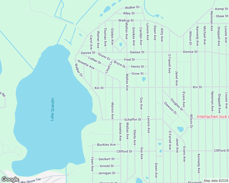 map of restaurants, bars, coffee shops, grocery stores, and more near 921 Marion Avenue in Interlachen