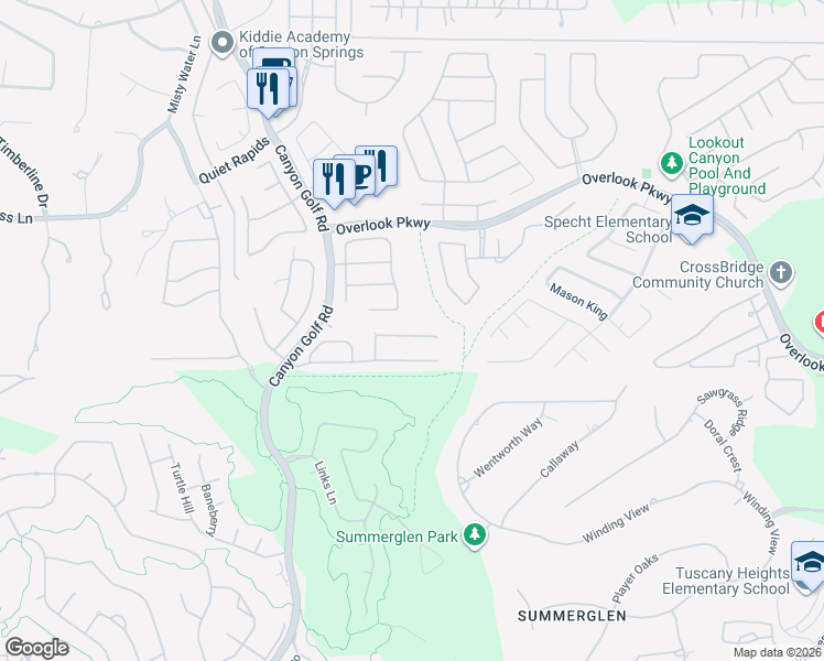 map of restaurants, bars, coffee shops, grocery stores, and more near 1351 Crown Brook in San Antonio