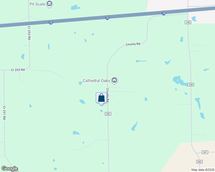 map of restaurants, bars, coffee shops, grocery stores, and more near 1231 County Road in Weimar