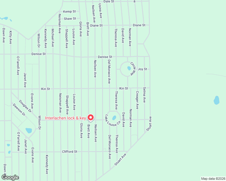 map of restaurants, bars, coffee shops, grocery stores, and more near 402 Theresa Avenue in Interlachen