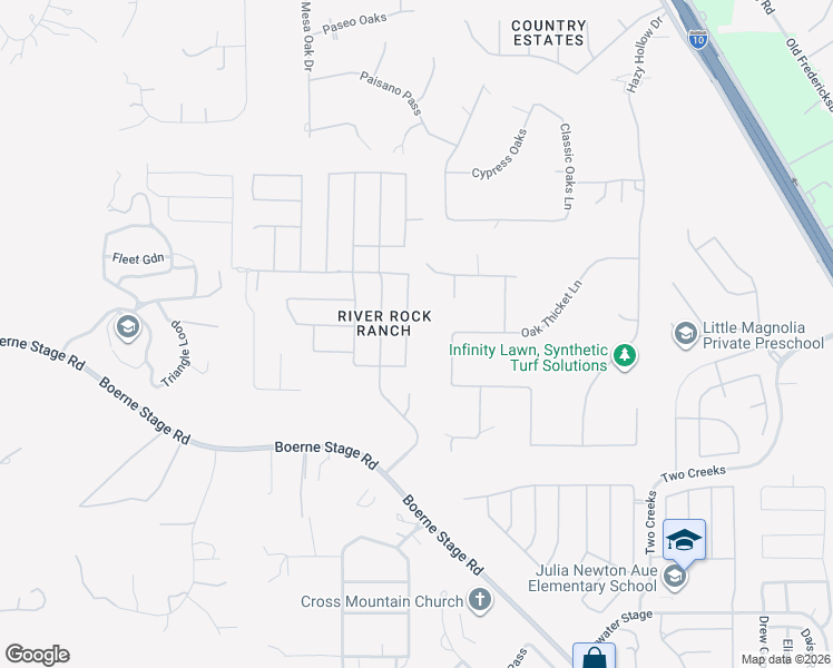 map of restaurants, bars, coffee shops, grocery stores, and more near 25541 Limestone Ridge Drive in San Antonio