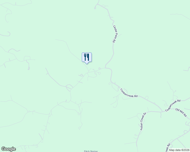 map of restaurants, bars, coffee shops, grocery stores, and more near 2159 Timbercreek Road in Pipe Creek