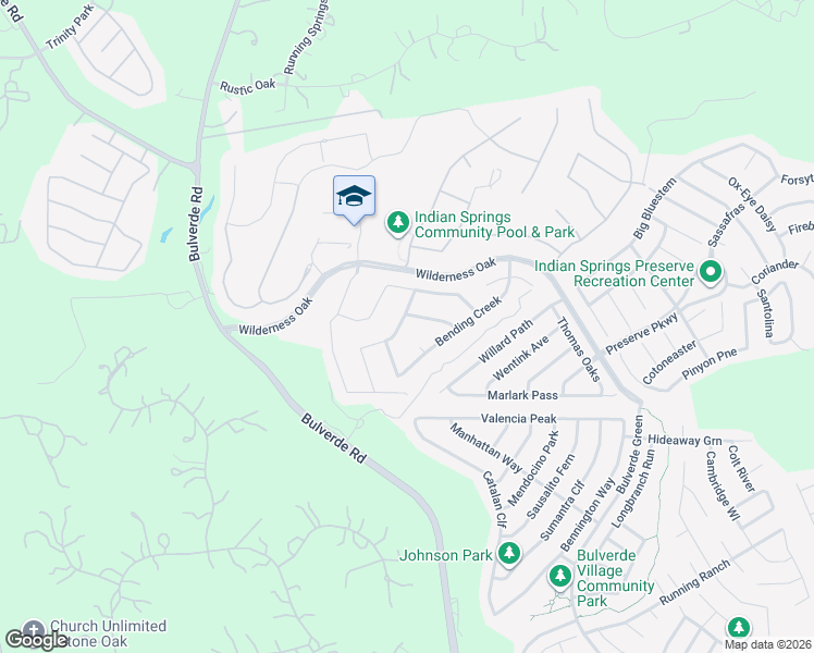 map of restaurants, bars, coffee shops, grocery stores, and more near 3139 Howling Wolf in San Antonio
