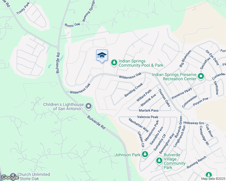 map of restaurants, bars, coffee shops, grocery stores, and more near 3131 Howling Wolf in San Antonio