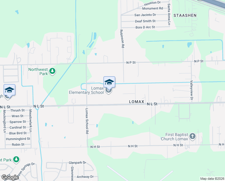 map of restaurants, bars, coffee shops, grocery stores, and more near 10615 N Avenue L in La Porte