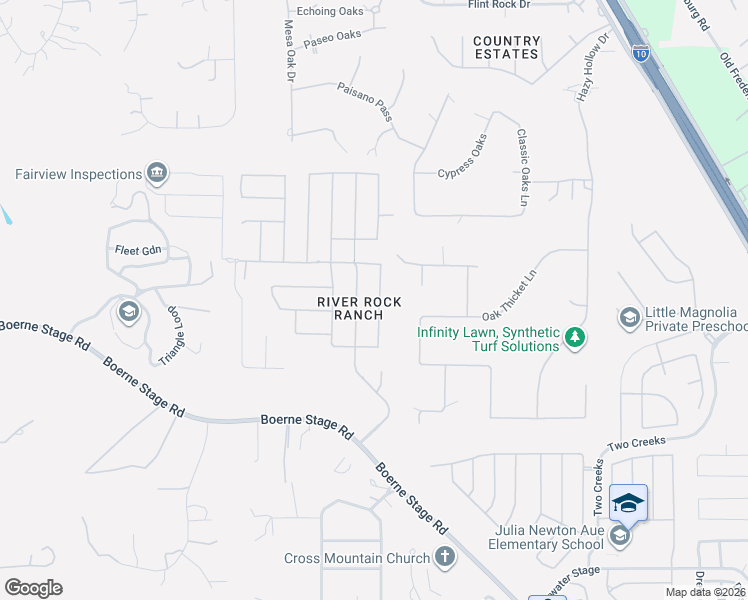 map of restaurants, bars, coffee shops, grocery stores, and more near 25539 Painted Rock in San Antonio