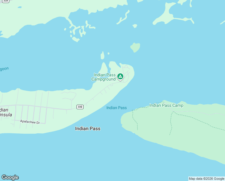 map of restaurants, bars, coffee shops, grocery stores, and more near 2754 Indian Pass Road in Port St. Joe