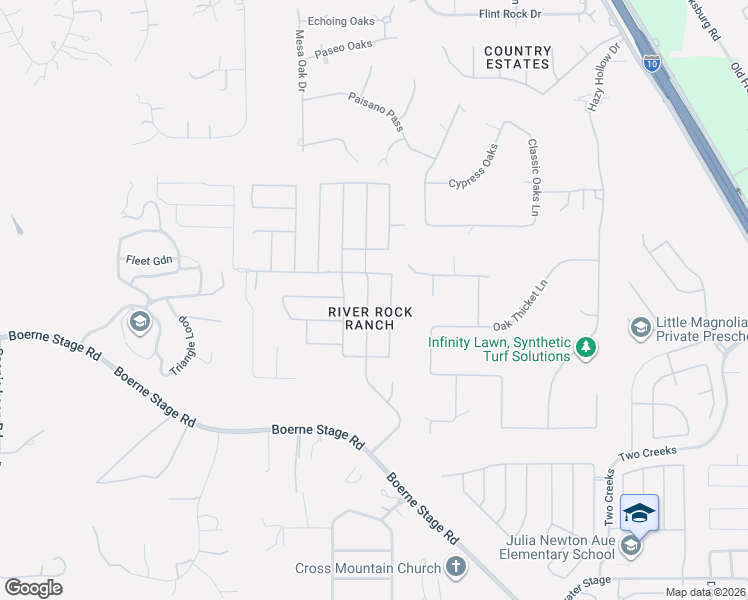 map of restaurants, bars, coffee shops, grocery stores, and more near 25539 Painted Rock in San Antonio