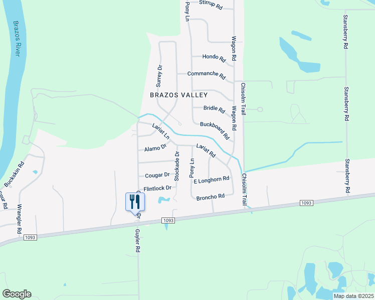 map of restaurants, bars, coffee shops, grocery stores, and more near 315 Pony Lane in Wallis