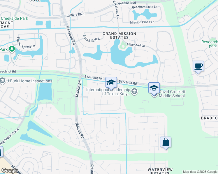 map of restaurants, bars, coffee shops, grocery stores, and more near 20123 Neals Rose Lane in Richmond