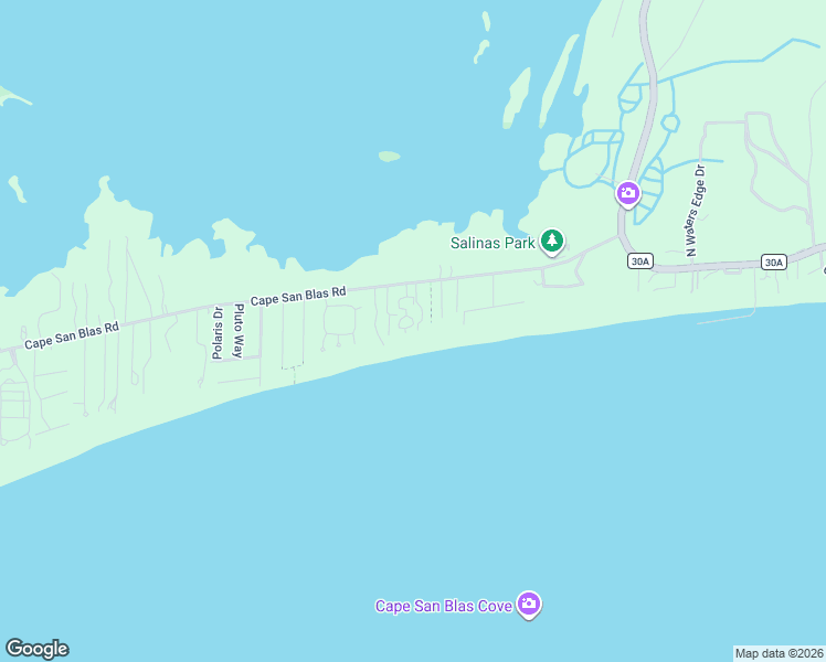 map of restaurants, bars, coffee shops, grocery stores, and more near 170 Cape Dunes Drive in Port St. Joe