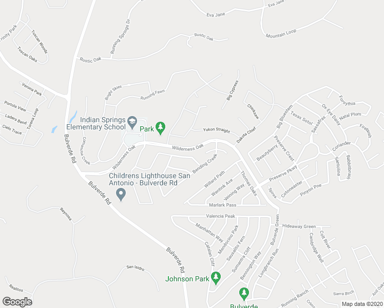 map of restaurants, bars, coffee shops, grocery stores, and more near 3303 Shoshoni Rise in San Antonio