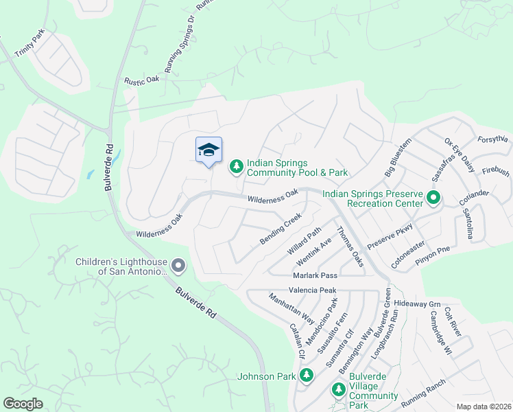 map of restaurants, bars, coffee shops, grocery stores, and more near 3214 Black Elk in San Antonio