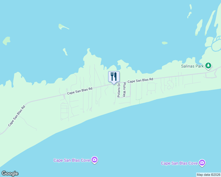 map of restaurants, bars, coffee shops, grocery stores, and more near 980 Cape San Blas Road in Port St. Joe