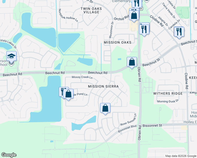 map of restaurants, bars, coffee shops, grocery stores, and more near 17930 Royal Gate Lane in Richmond