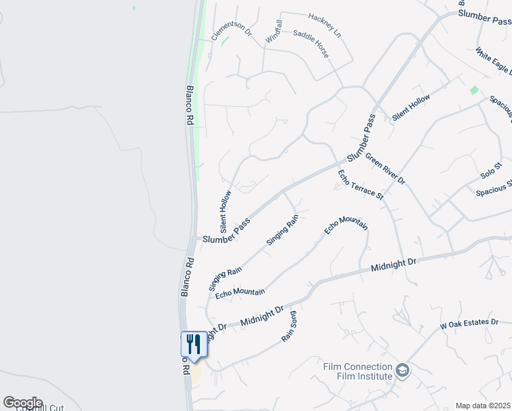map of restaurants, bars, coffee shops, grocery stores, and more near 1314 Oak Fanfare in San Antonio