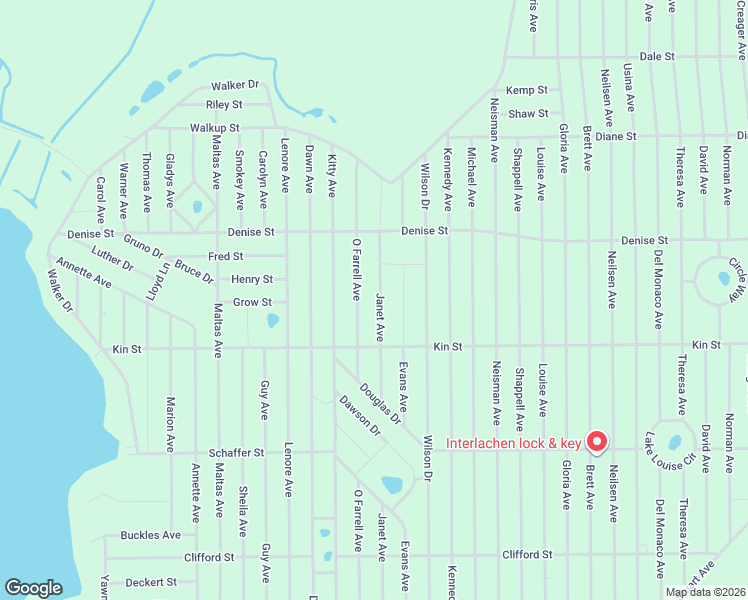 map of restaurants, bars, coffee shops, grocery stores, and more near 815 Janet Avenue in Interlachen