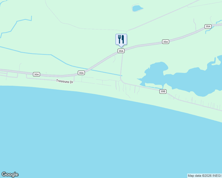 map of restaurants, bars, coffee shops, grocery stores, and more near 124 East Chickasaw Lane in Port St. Joe