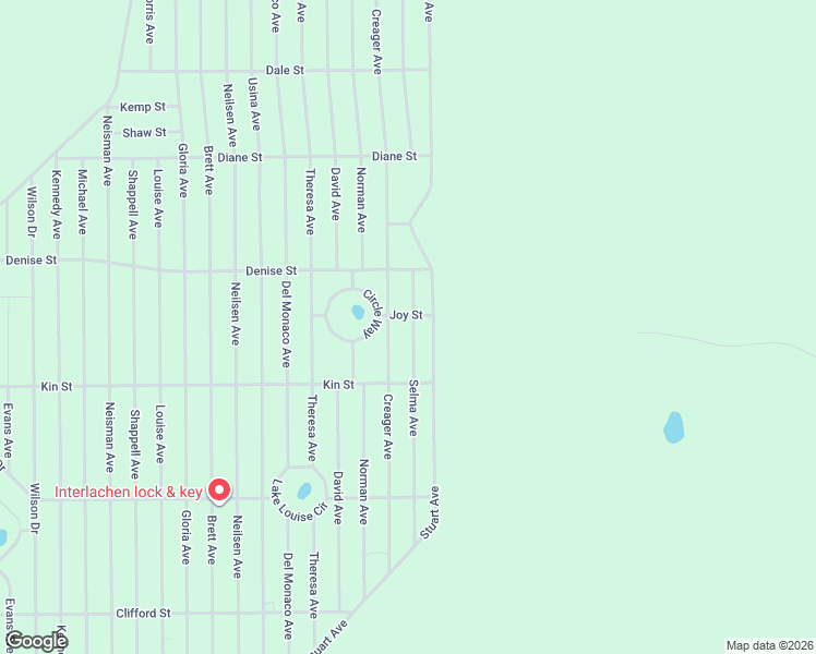 map of restaurants, bars, coffee shops, grocery stores, and more near 310 Creager Avenue in Interlachen