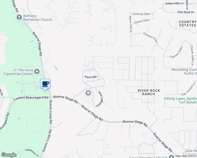 map of restaurants, bars, coffee shops, grocery stores, and more near Energy Trail in San Antonio