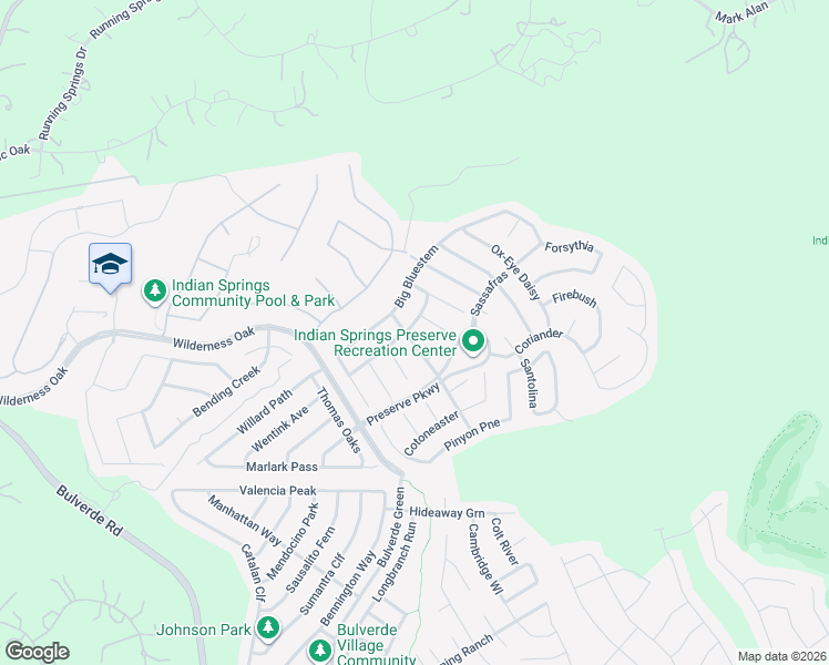 map of restaurants, bars, coffee shops, grocery stores, and more near 3601 Passiflora in San Antonio